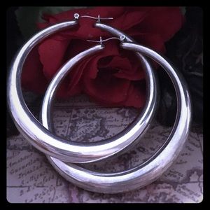 Large Puffy Hoops